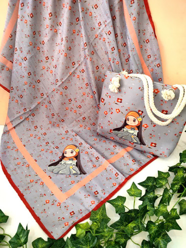 ست روسری وکیف مخملقیمت 195