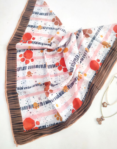 روسری نخی درجه یک دستدوز قواره ۹۰ قیمت تک ۱۱۵ تومان عمده انتخابی