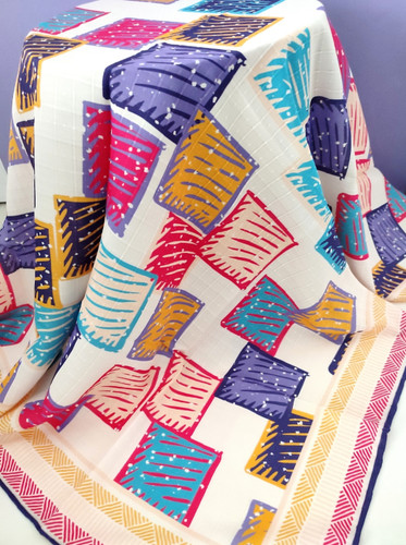 روسری نخ درجه یک دستدوز قواره 100 قیمت تک 139 عمده موجوده انواع