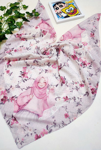 روسری نخی درجه یک دخترانه قواره 95تک 119تومان عمده انتخابی برای هدیه روز دختر