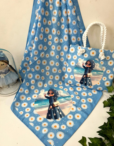 ست روسری و کیف روسری نخ درجه یک قواره 90کیف مخمل قیمت 217 عمده هم موجوده 169