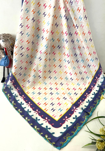 روسری نخ دستدوز درجه یک قواره ۹۰ قیمت تک ۱۵۳ تومان عمده طرح میکس