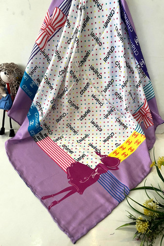 روسری نخ دستدوز درجه یک قواره ۹۰ قیمت تک ۱۵۳ تومان عمده طرح میکس