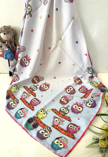 روسری نخ دستدوز درجه یک قواره ۹۰ قیمت تک 185تومان عمده طرح میکس