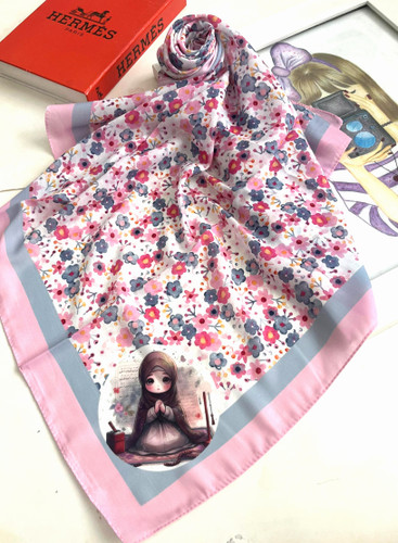 روسری نخی درجه یک قواره 90 قیمت تک 153تومان عمده انتخابی