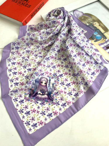 روسری نخی درجه یک قواره 90 قیمت تک 153تومان عمده انتخابی