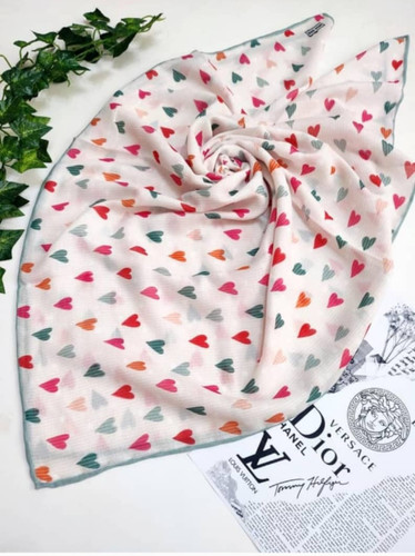 روسری نخ دستدوز درجه یک قواره ۹۰ قیمت تک ۱۵۳ تومان عمده طرح میکس