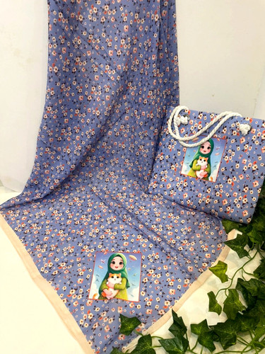 ست روسری و کیف نخ قواره 93کیف مخمل 28در25قیمت 225