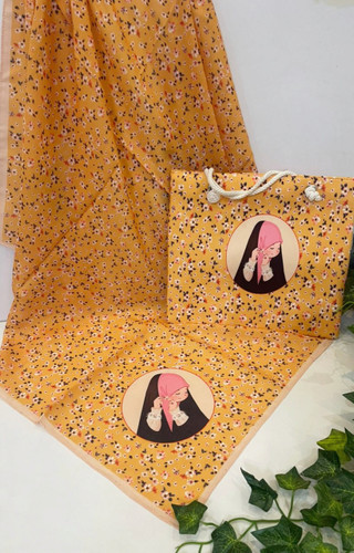 ست روسری و کیف نخ قواره 93کیف مخمل 28در25قیمت 225