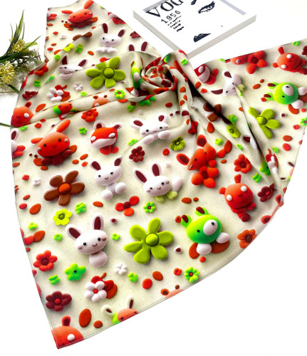 روسری نخ تترون درجه یک قواره 75سه بعدی قیمت 139تومان