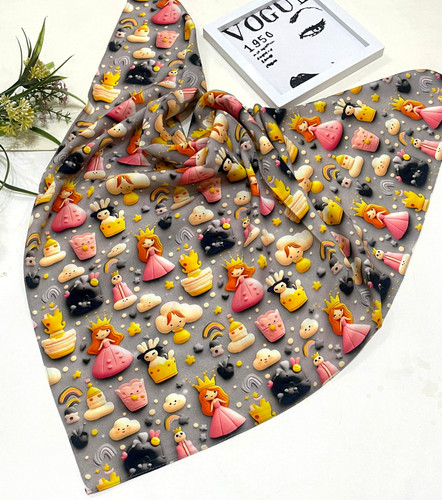 روسری نخ تترون درجه یک قواره 75سه بعدی قیمت 139تومان