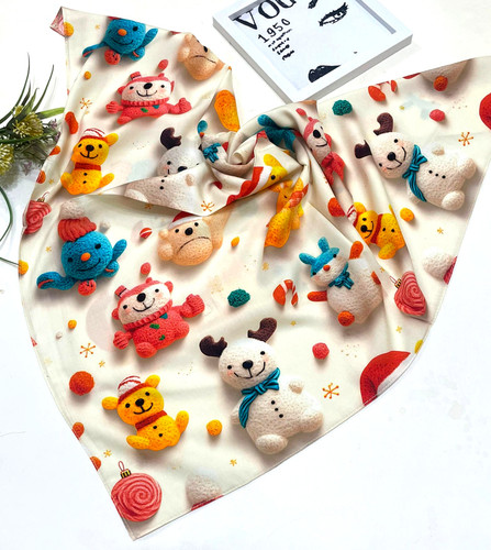 روسری نخ تترون درجه یک قواره 75سه بعدی قیمت 139تومان