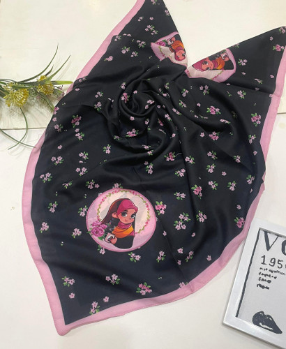 روسری دخترانه نخی درجه یک قواره 90قیمت تک 153تومان