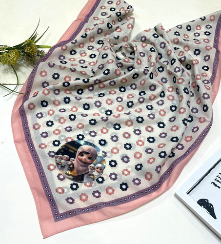 روسری دخترانه نخی درجه یک قواره 90قیمت تک 153تومان