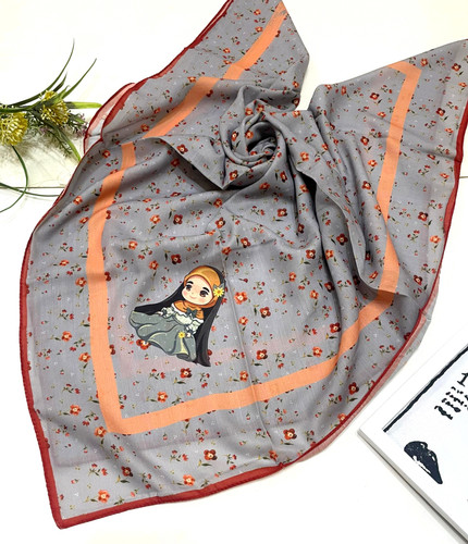 روسری دخترانه نخی درجه یک قواره 90قیمت تک 153تومان