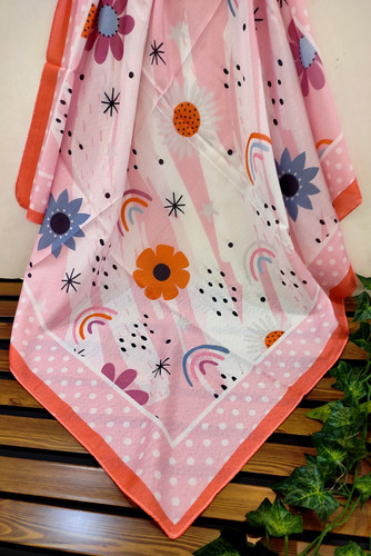 روسری نخی دخترانه قواره 90 قیمت تک 119تومان