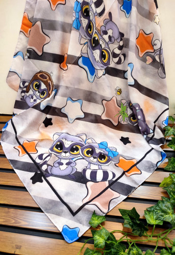 روسری نخی دخترانه قواره 90 قیمت تک 119تومان