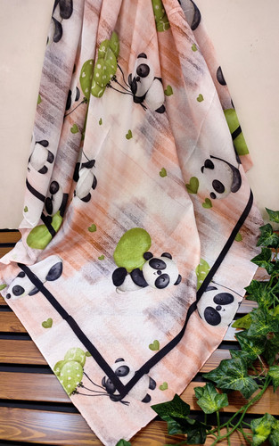 روسری نخی دخترانه قواره 90 قیمت تک 119تومان