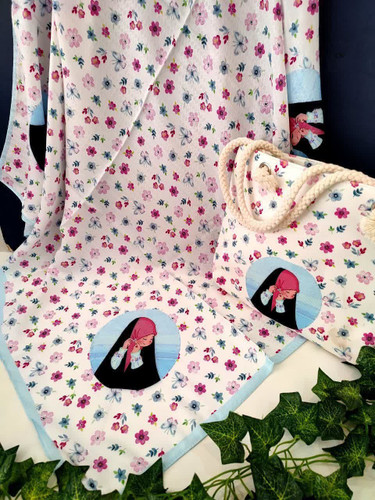 ست روسری و کیف روسری نخ قواره 90 کیفیت عالی قیمت 239