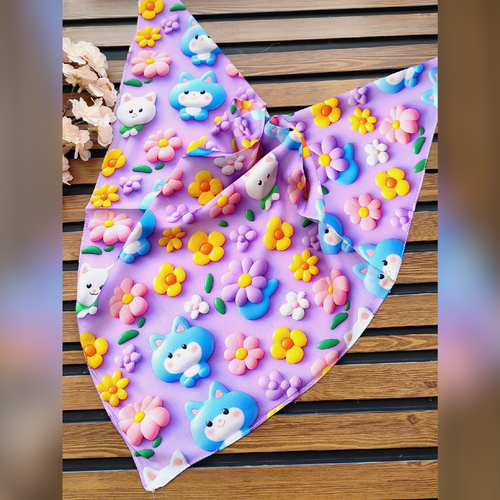 روسری نخ کرپ قواره 75 سه بعدی قیمت تک 159توملن