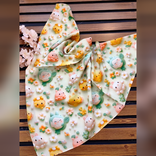 روسری نخ کرپ قواره 75 سه بعدی قیمت تک 159تومان