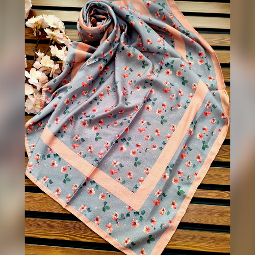 روسری دخترانه نخی کیف عالی قواره 90 قیمت تک 169 عمده موجوده