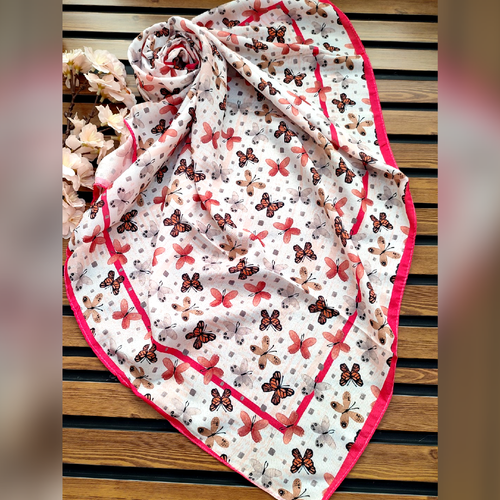 روسری دخترانه نخی کیف عالی قواره 90 قیمت تک 169 عمده موجوده