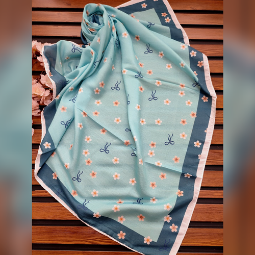 روسری دخترانه نخی کیف عالی قواره 90 قیمت تک 169 عمده موجوده