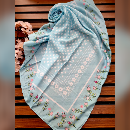 روسری دخترانه نخی کیف عالی قواره 90 قیمت تک 169 عمده موجوده