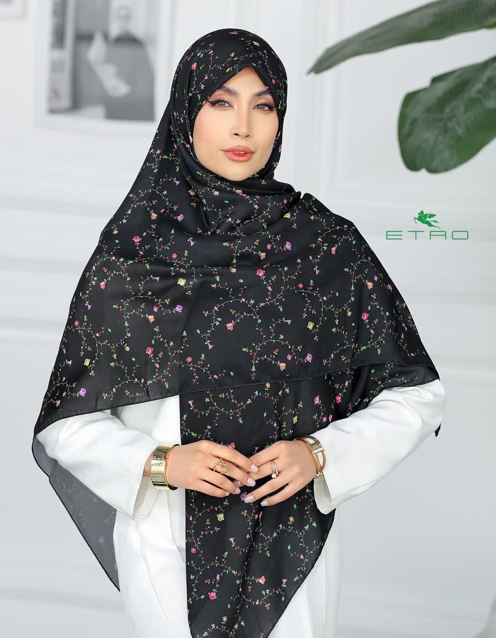 روسری نخی درجه یک قواره ۱۱۰ تابستانه قیمت ۳99تومان