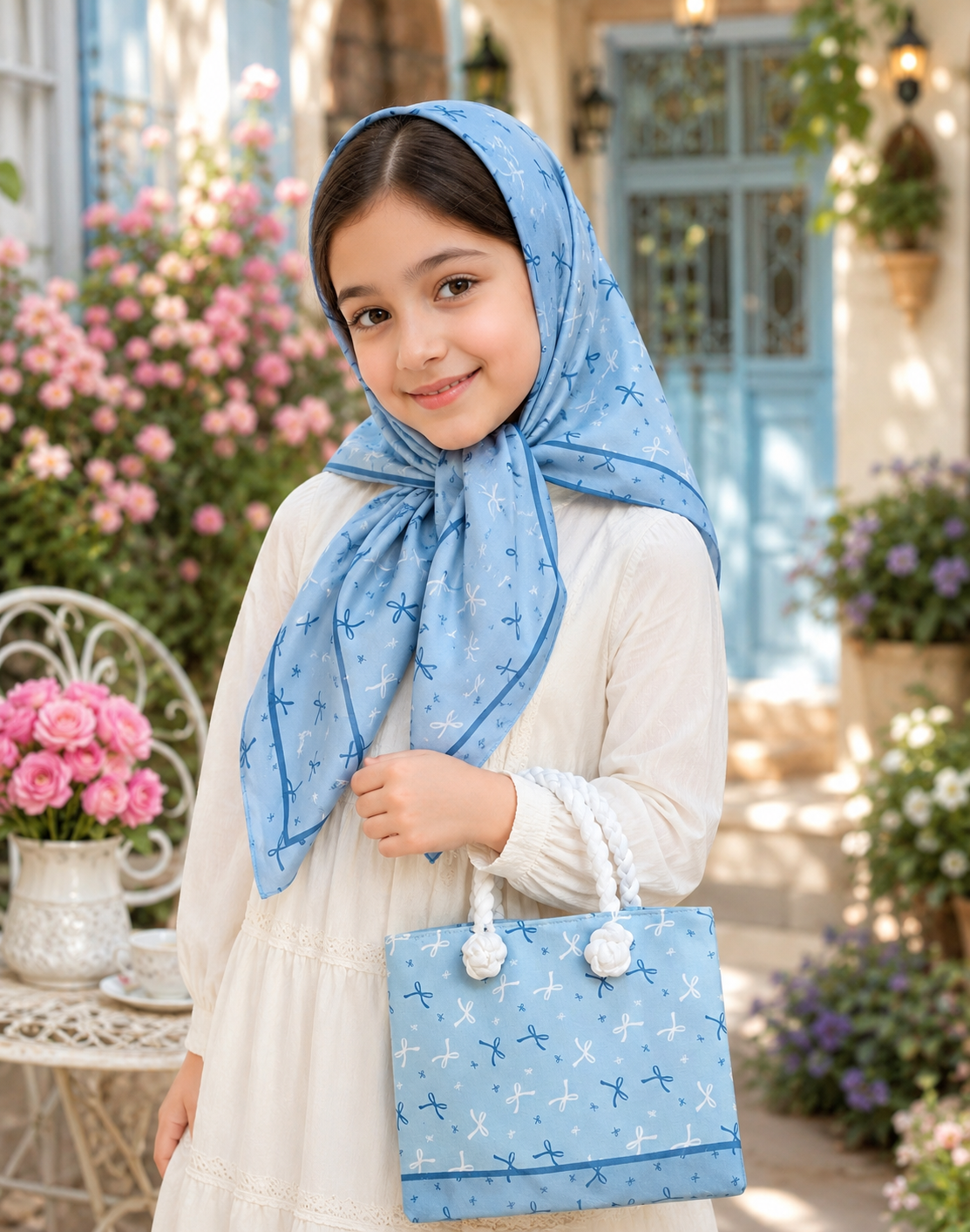 ست روسری و کیف روسری نخ قواره 90 کیف مخمل درجه یک قسمت 419تومان