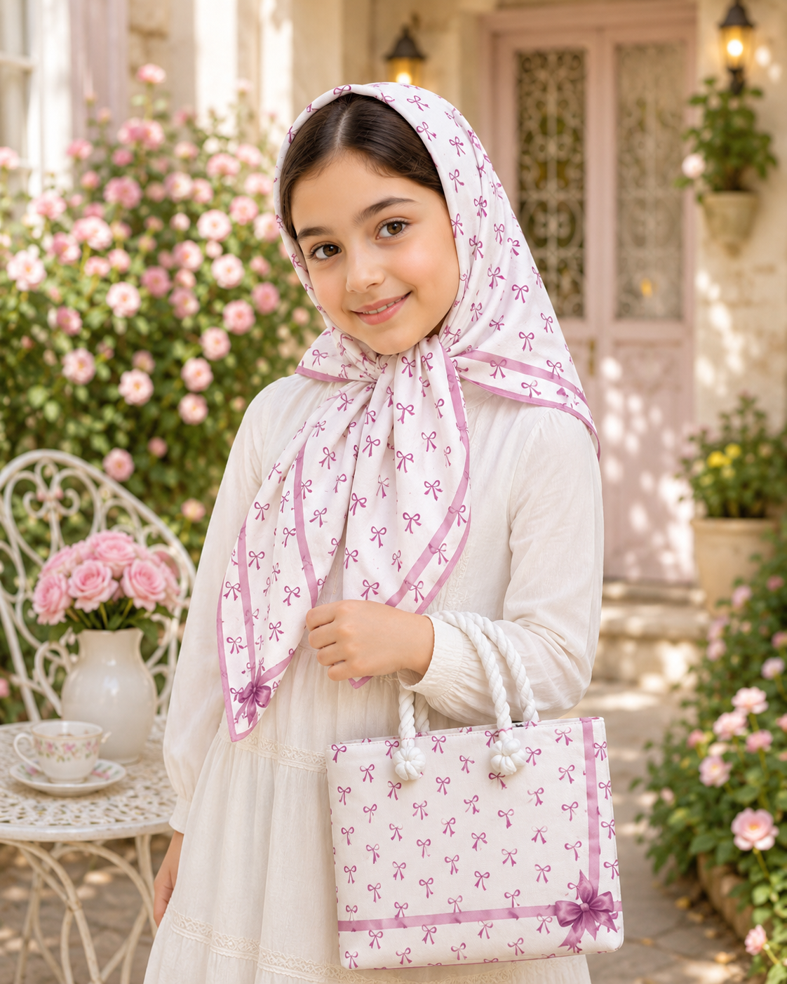 ست روسری و کیف روسری نخ قواره 90 کیف مخمل درجه یک قسمت 419تومان