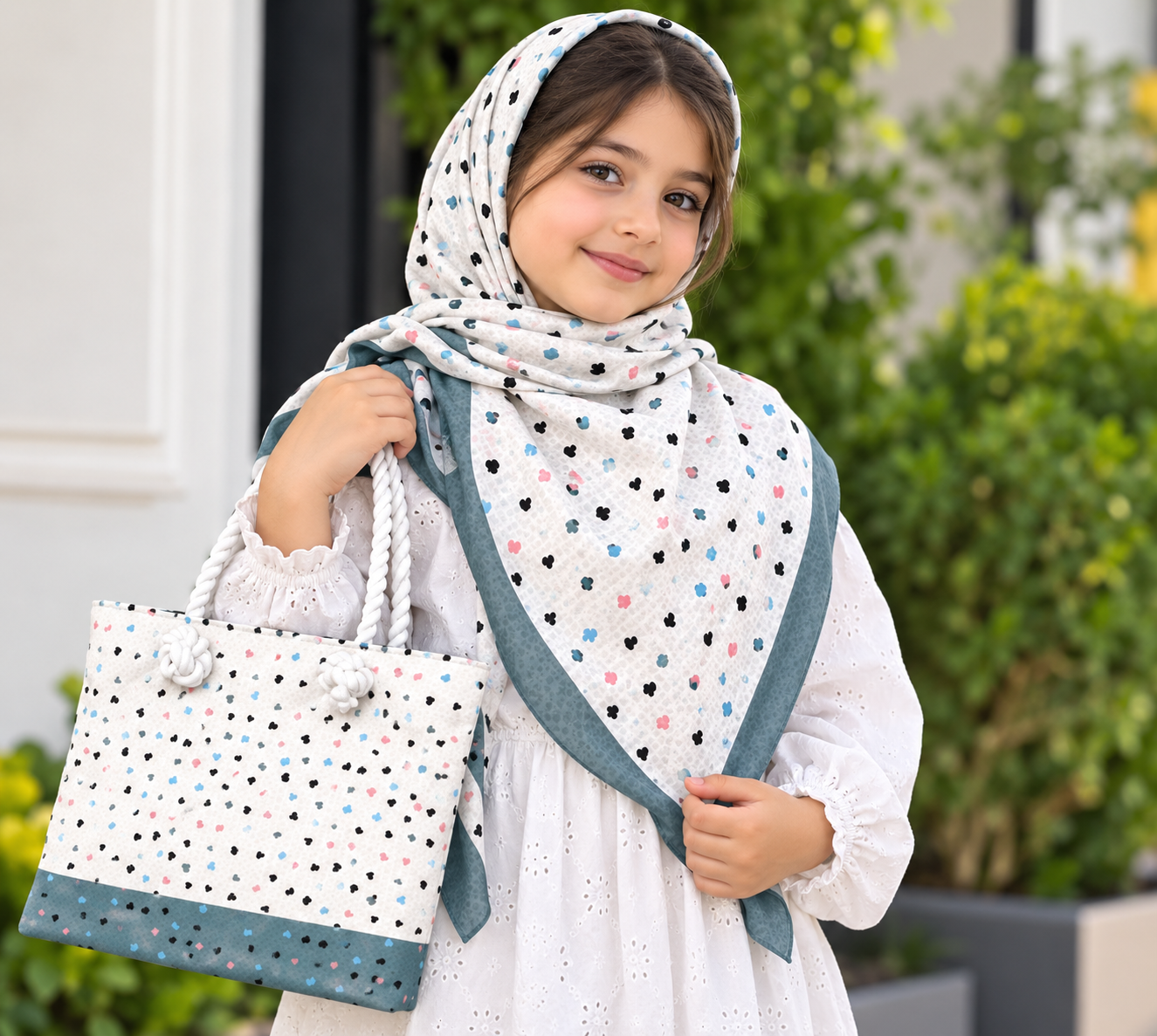 ست روسری و کیف روسری نخ قواره 90 کیف مخمل درجه یک قسمت 419تومان